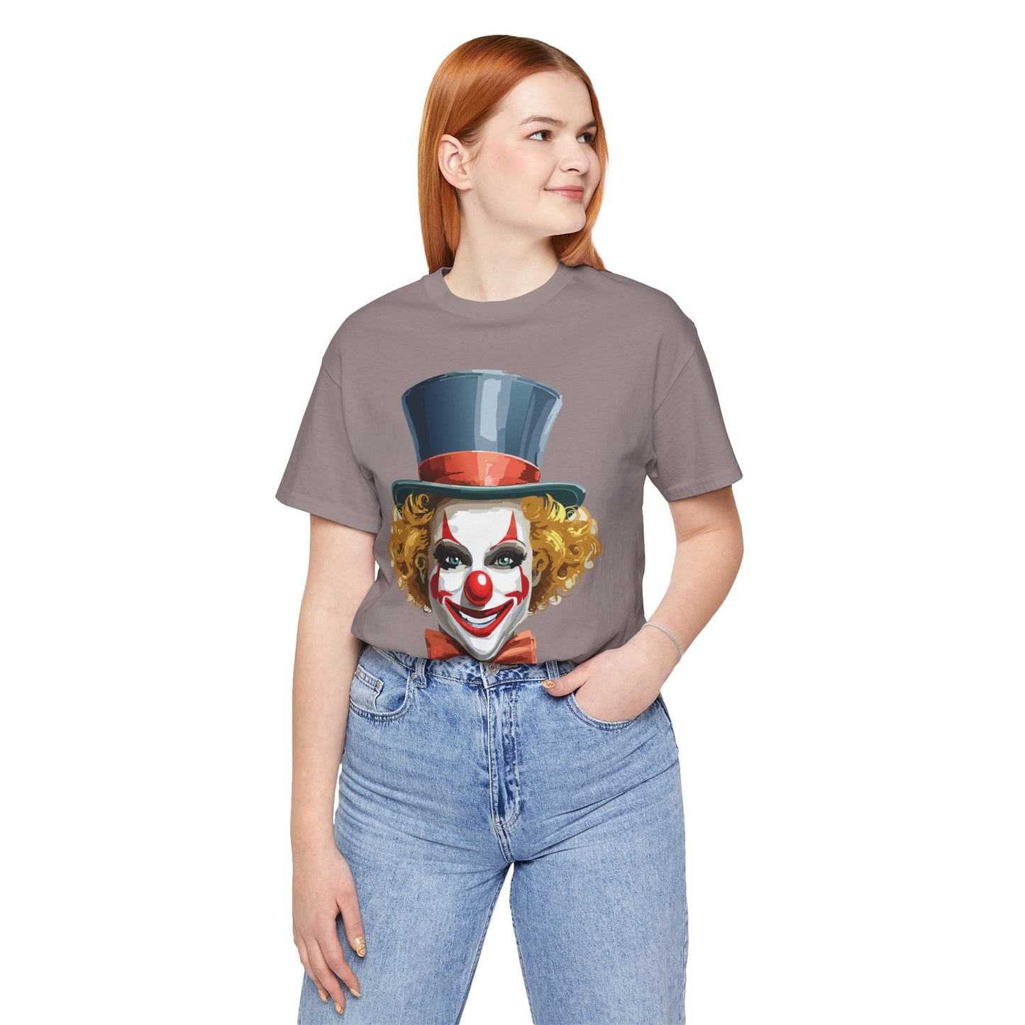 Clown Shirt, Funny Shirt, T-Shirt with Clown, Funny Art Design Tee, Circus Tees, Circus T-Shirt, Unisex Humor Wear 11