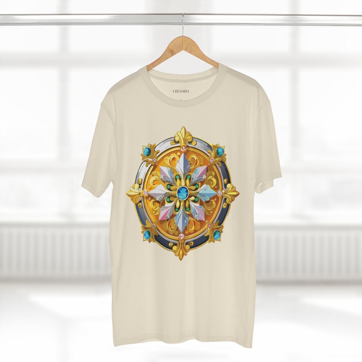 Medallion Graphic T-Shirt Unisex 100 Cotton With Gold Art Design Medal Tee 9