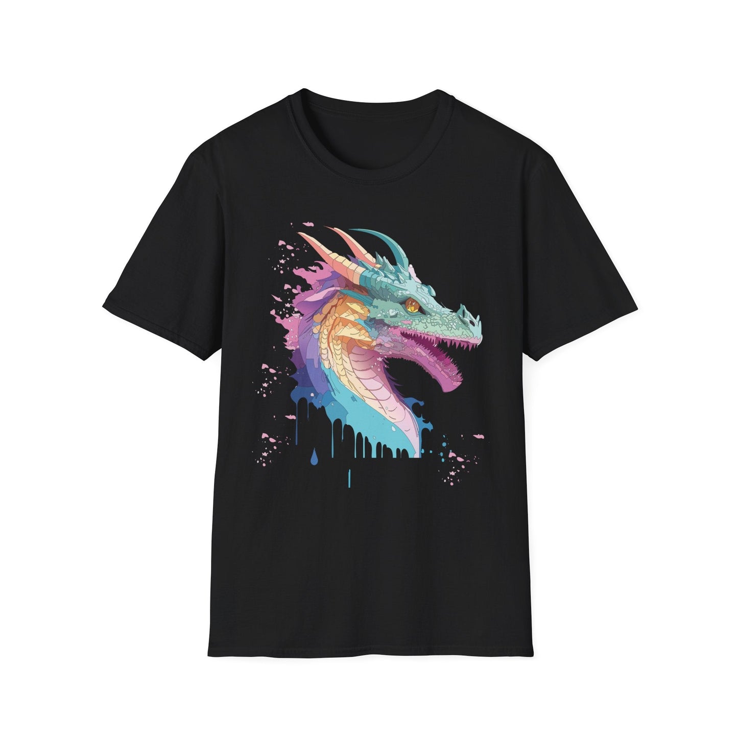 Dragon Graphic T Shirt Unisex Animal Shirt Cotton Softstyle Tee For Everyday Comfort