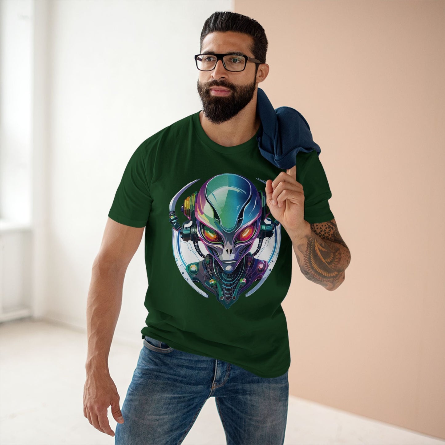 Aliens Graphic Unisex 100 Cotton Staple Tee 18