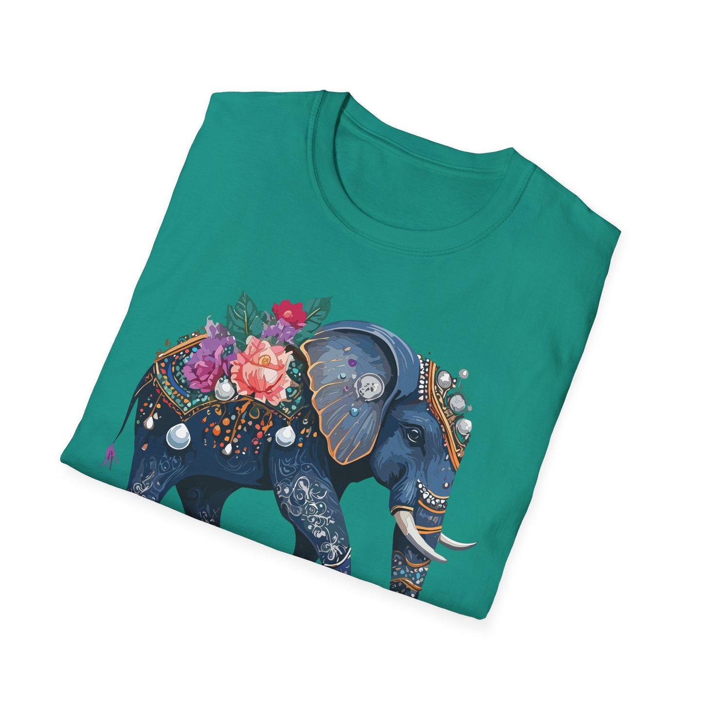 Elephant T Shirt Unisex Softstyle Tee Gildan 64000 100 Percent Cotton Comfort Everyday
