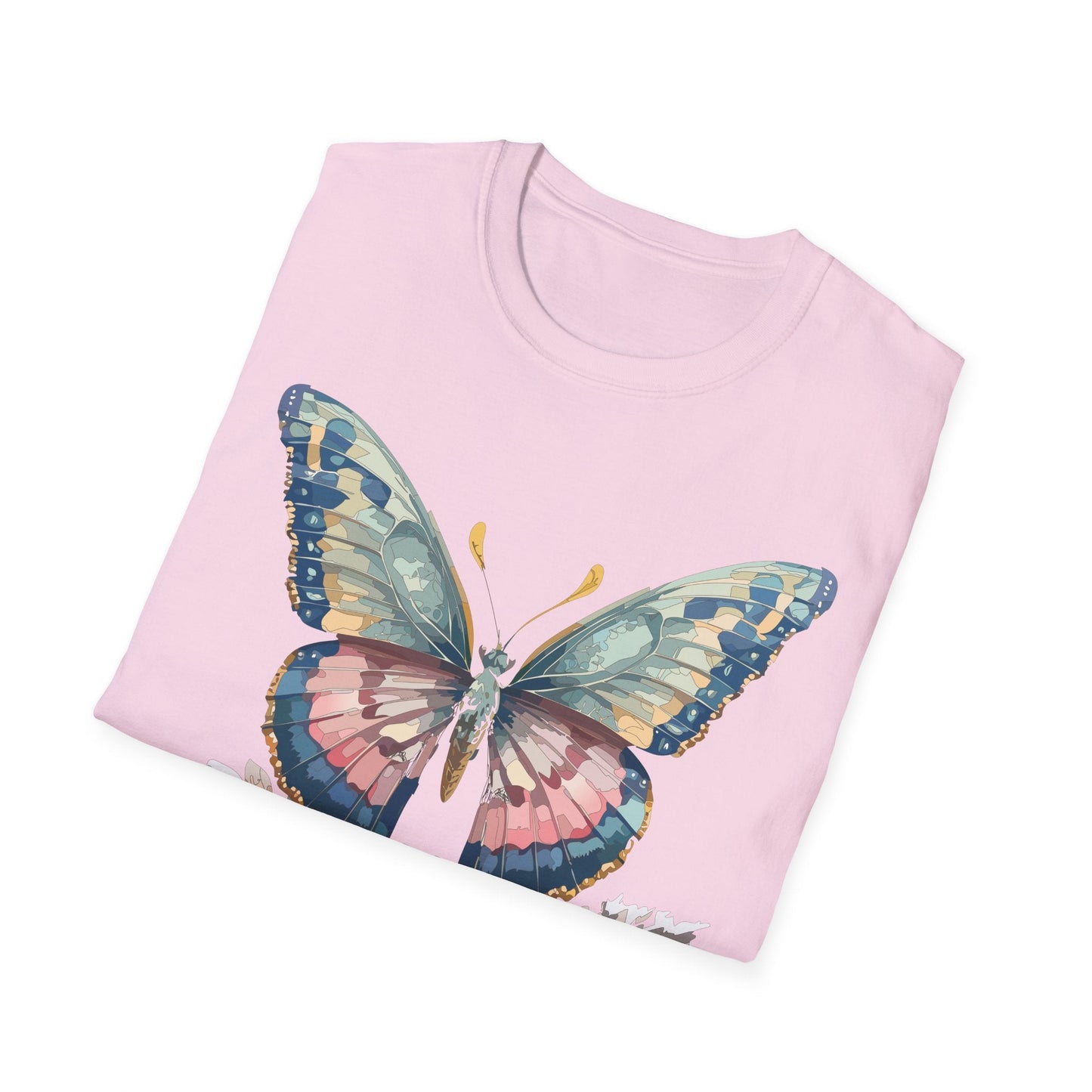 Butterfly Shirt Unisex Monarch Design Gildan Softstyle 64000 Ring Spun Cotton Tee