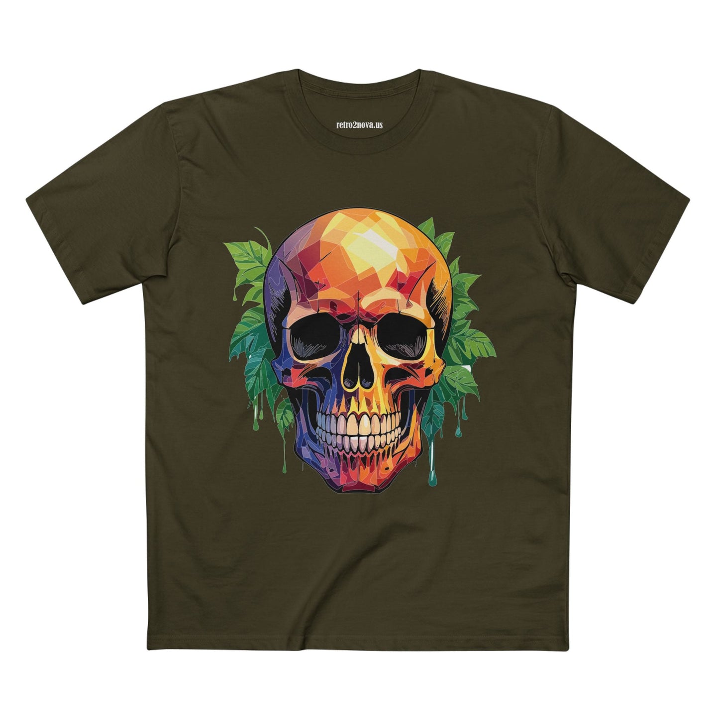 Skull and Skeleton Shirt Unisex Premium Cotton Tee with Original Art Design Retro2Nova Collection