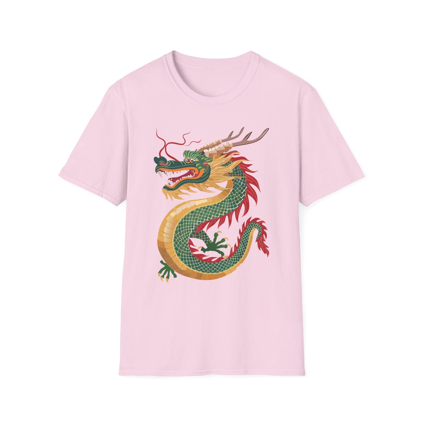 Dragon T Shirt Unisex Dragon Shirt With Animal Art Design Gildan Softstyle 64000 Tee