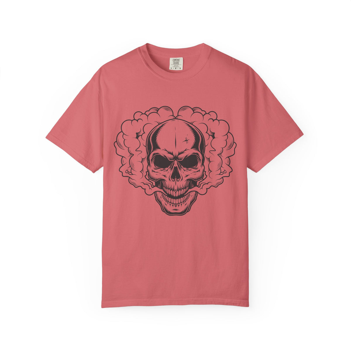 Camiseta unisex de algodón con calavera 