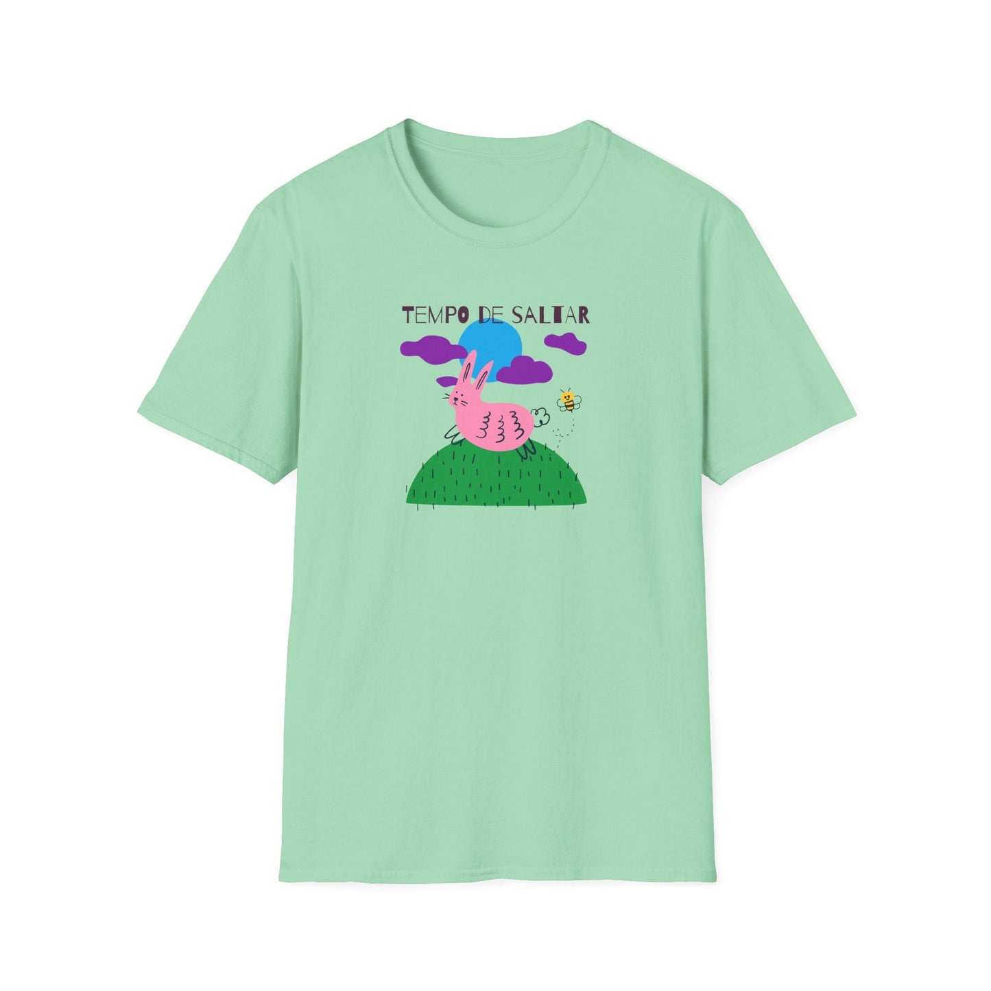 Funny Easter T Shirt Unisex Softstyle 64000 Art Design With Easter Prints 100 Percent Ring Spun Cotton