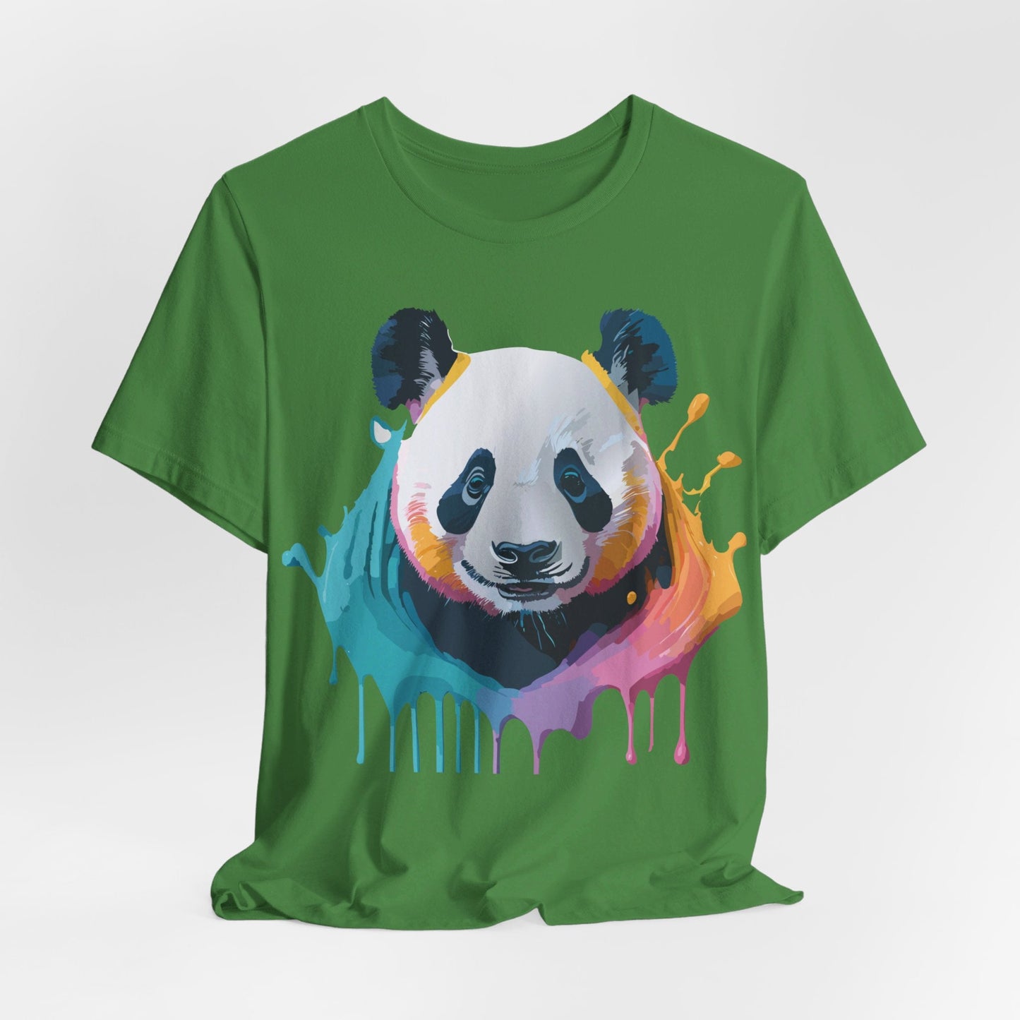 Panda Graphic T Shirt Unisex Jersey Short Sleeve Vintage Inspired Art Tee by Adelpha