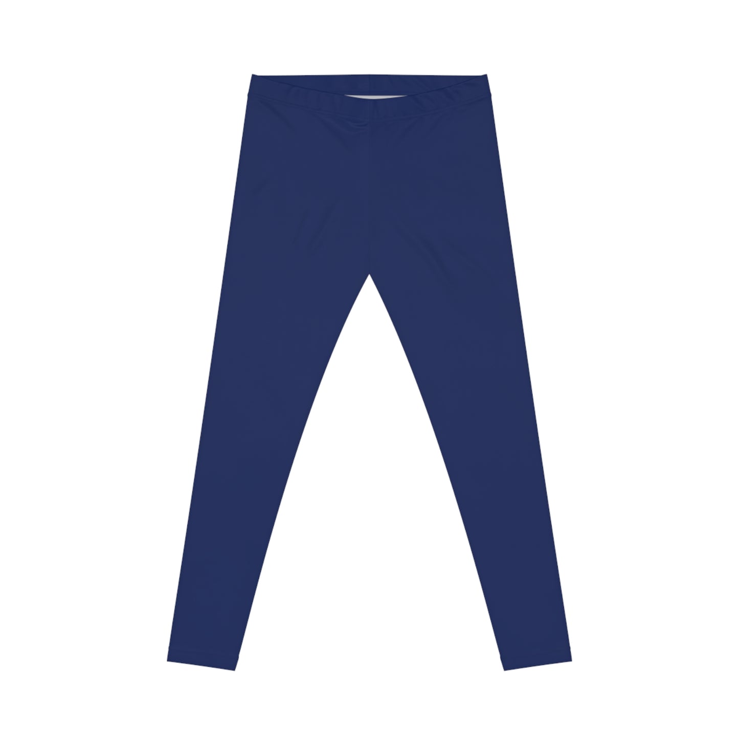 Deep Navy Color Women's Poly-Span Casual Leggings XS-2XL