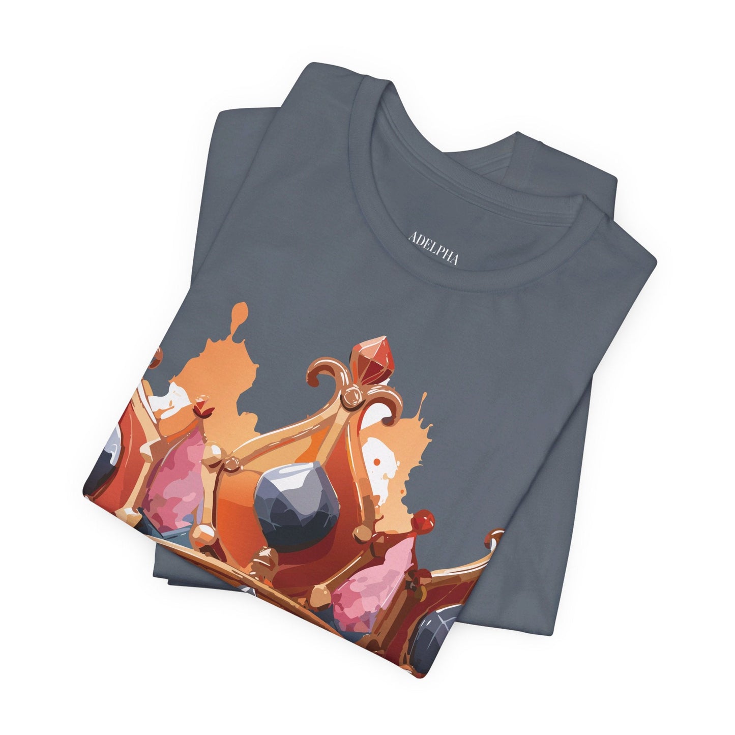 Adelpha Crown Graphic Tee Unisex Jersey Short Sleeve Art Design Vintage Inspired Shirt