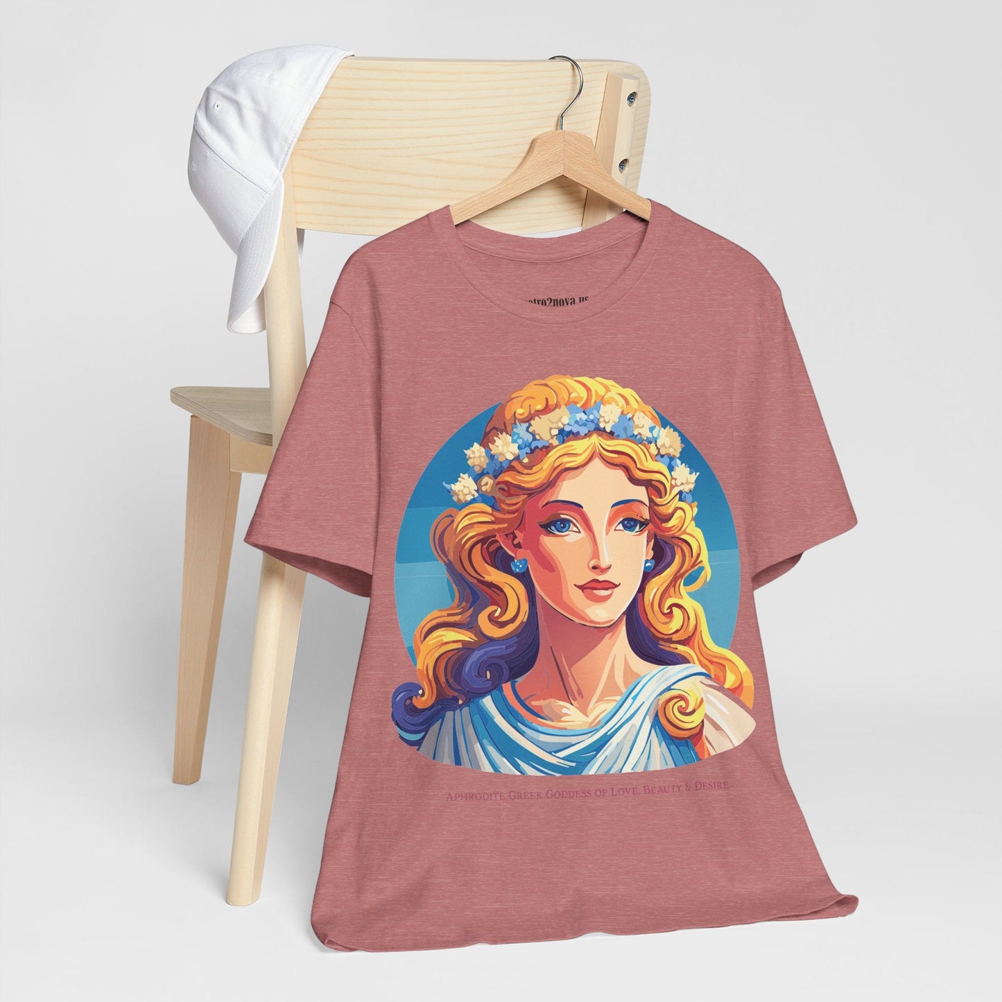 Goddess Aphrodite Unisex Graphic Cotton T Shirt with Retro2Nova Artwork Design Edition
