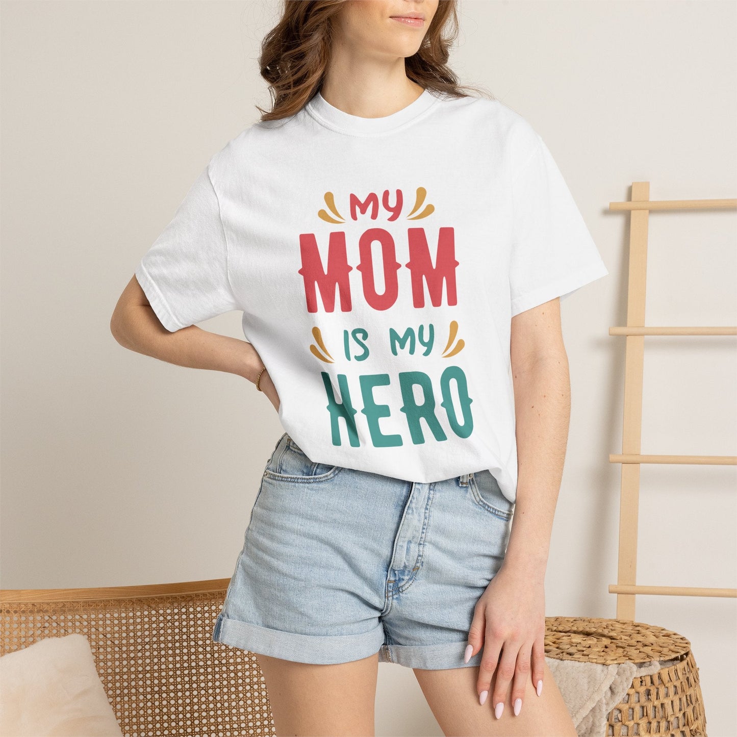 Mom T-shirt Mother's Day Mama Tee Unisex Comfort Colors Garment-Dyed Cotton h11