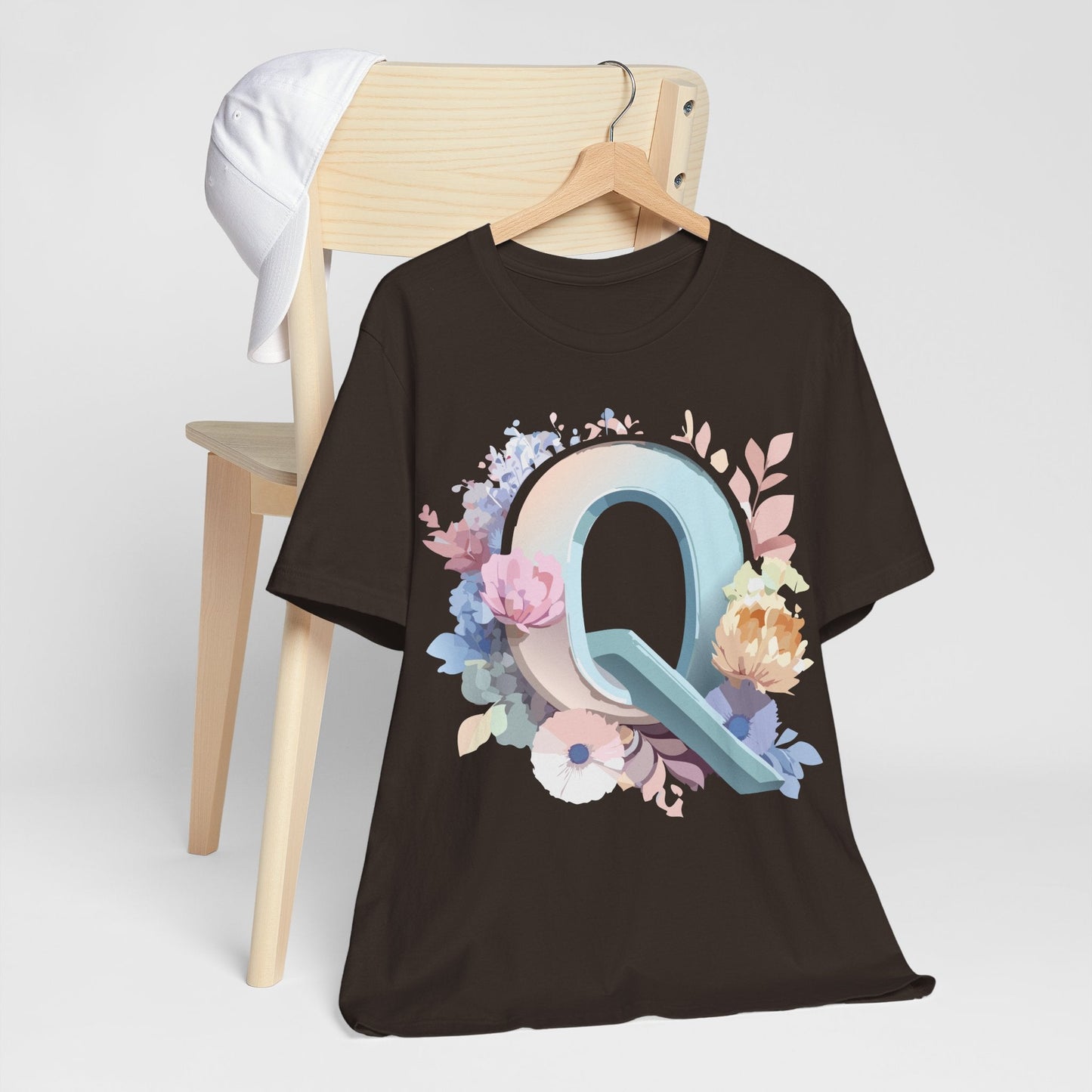 Letter Q Shirt Unisex Graphic Tee With Vintage Inspired Artwork By Adelpha Premium Quality
