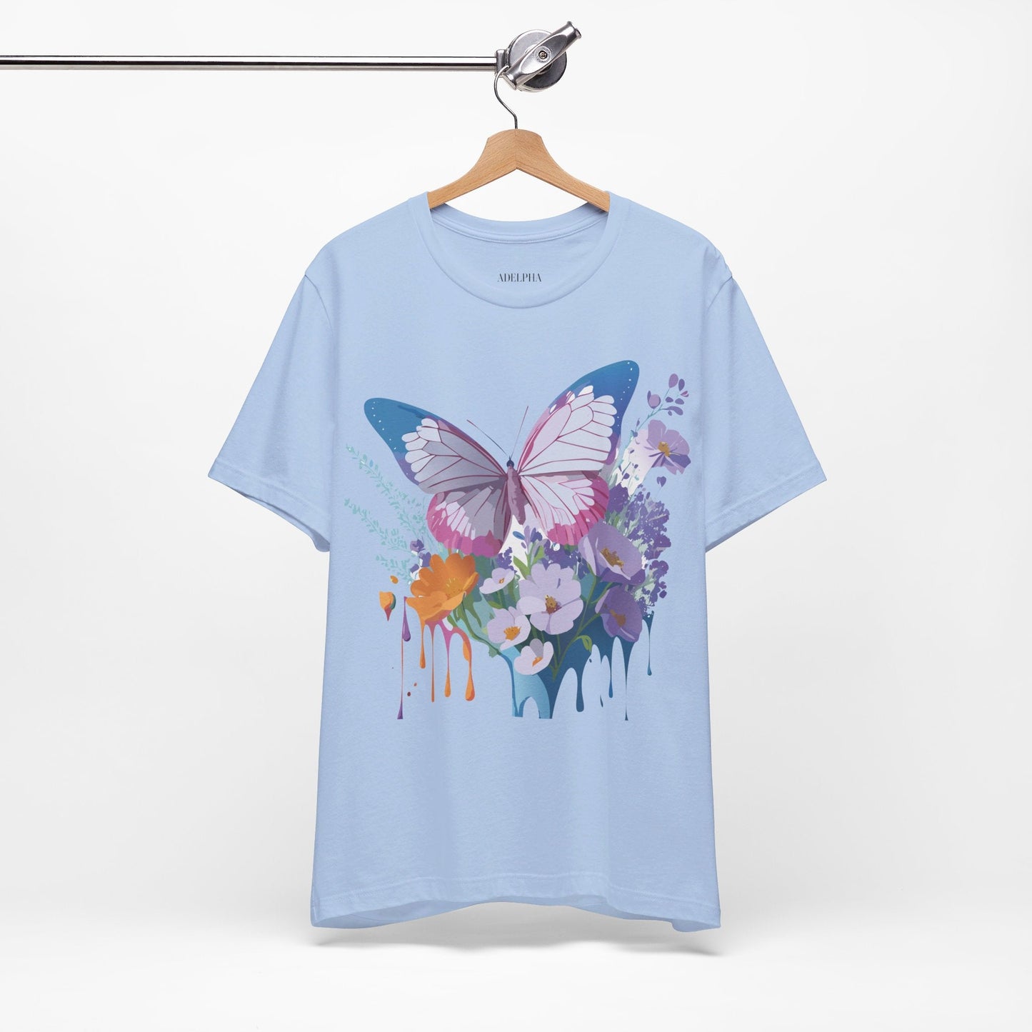 Unisex Butterfly Graphic Tee Adelpha Art Design Vintage Inspired Jersey Tee