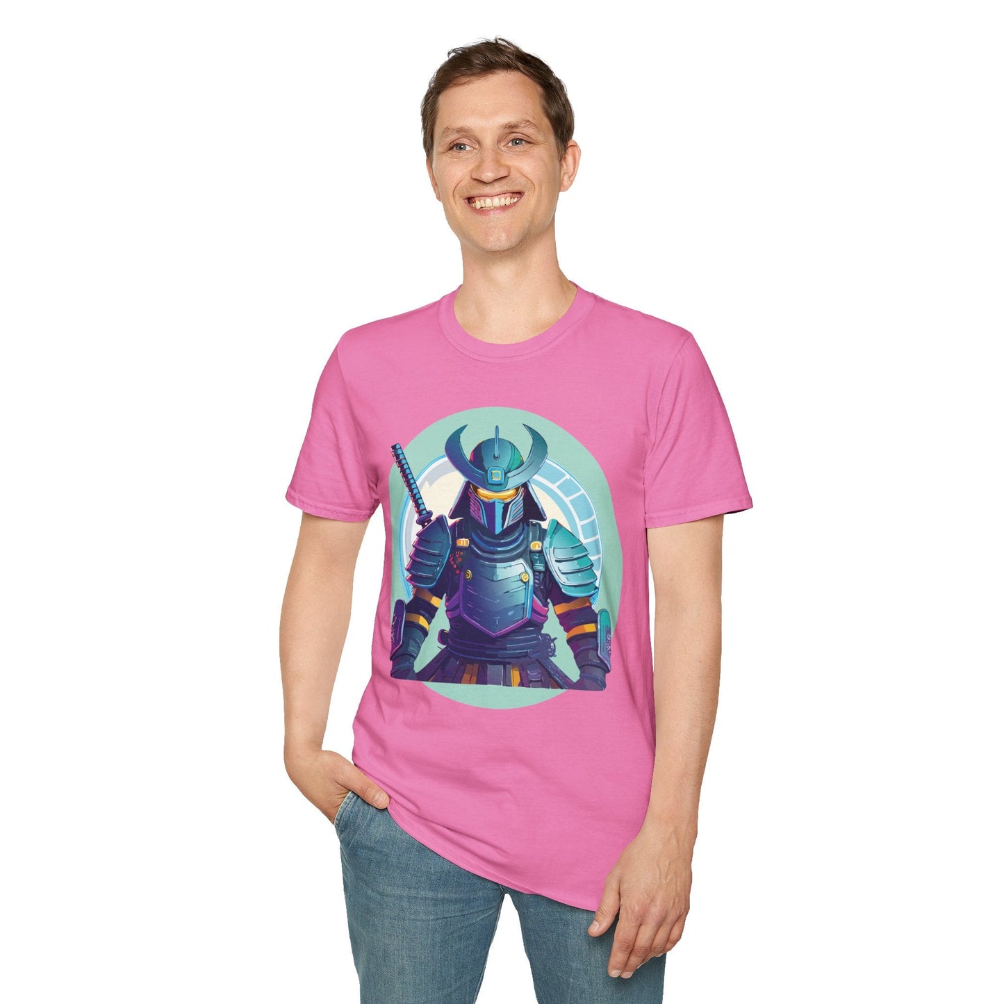 Samurai T Shirt Unisex Softstyle Tee Gildan 64000 Lightweight Ring Spun Cotton Everyday Comfort