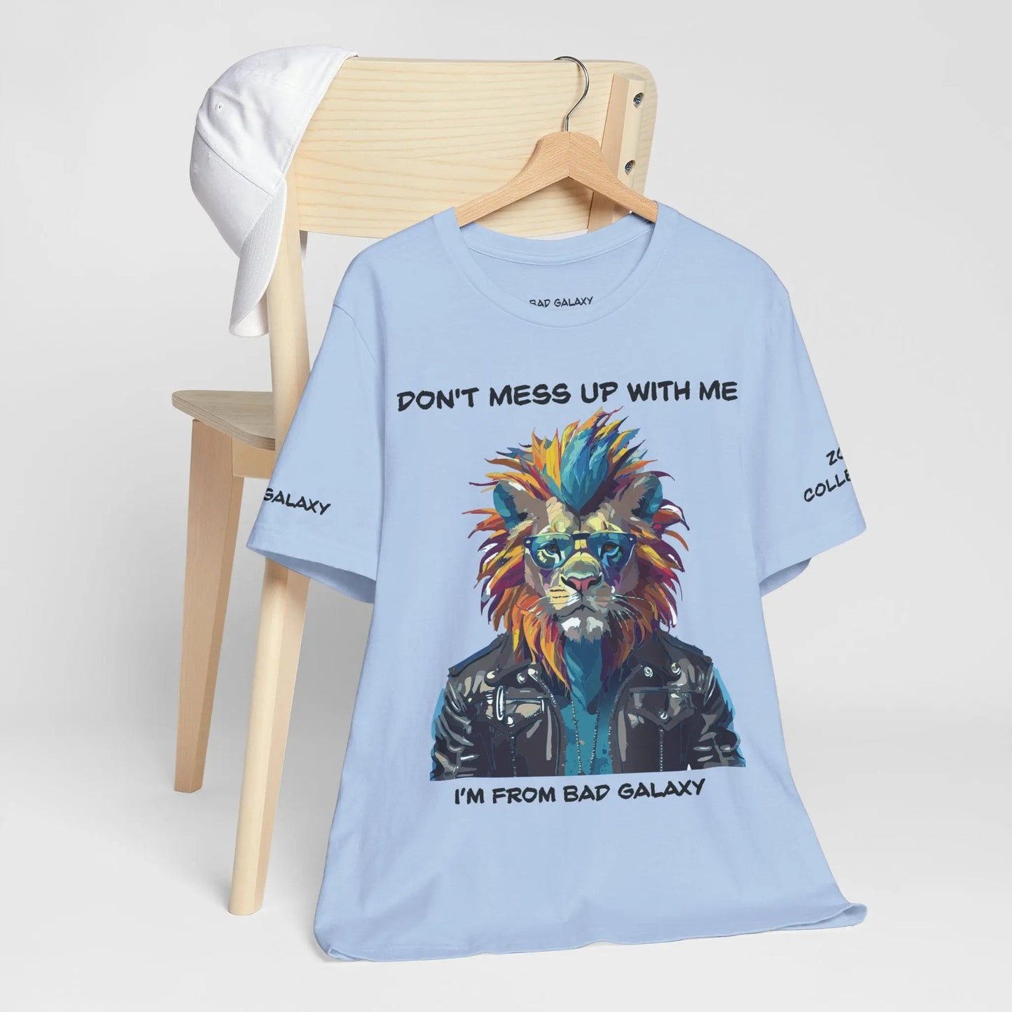 Bad Galaxy Animal T Shirt 100 Percent Cotton Eco Friendly Ink USA Printed Durable Stitching