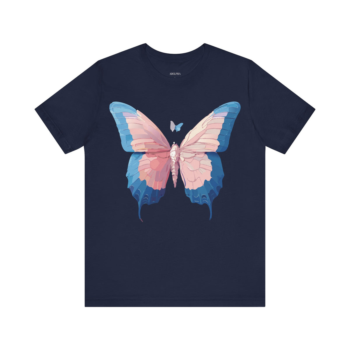 Butterfly Graphic Unisex Cotton Bella+Canvas Tee with Art Design n94