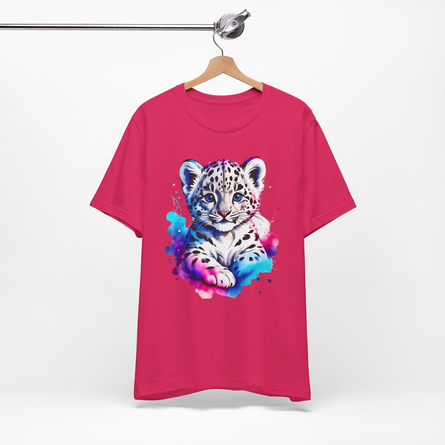 Baby Leopard Shirt, Cute Leopard Tee Shirt, Animal T-Shirt, Gepard Top, Animal Tees, Art Design T-Shirt, Graphic Tee