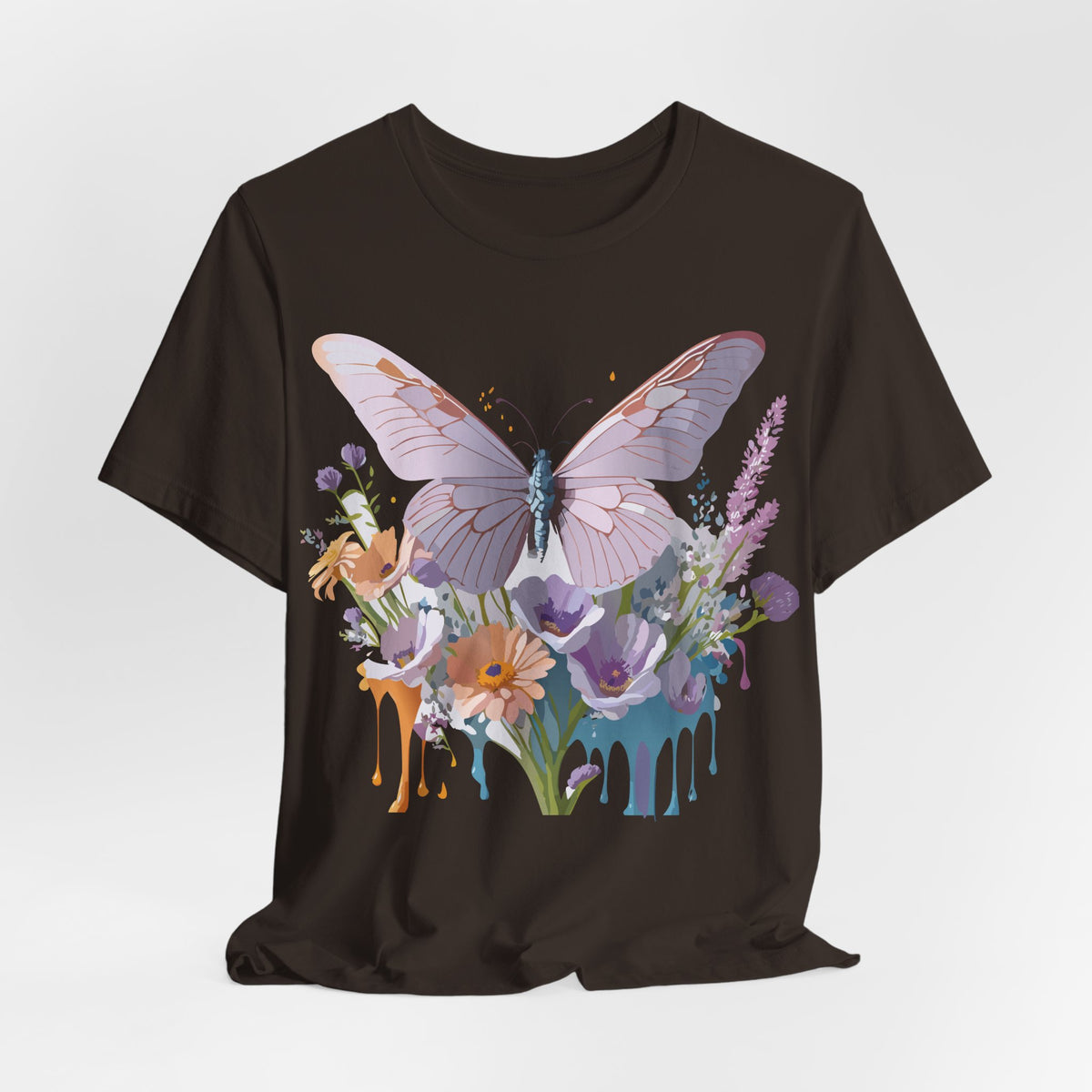 Butterfly Graphic Unisex Cotton Bella+Canvas Tee with Art Design n50