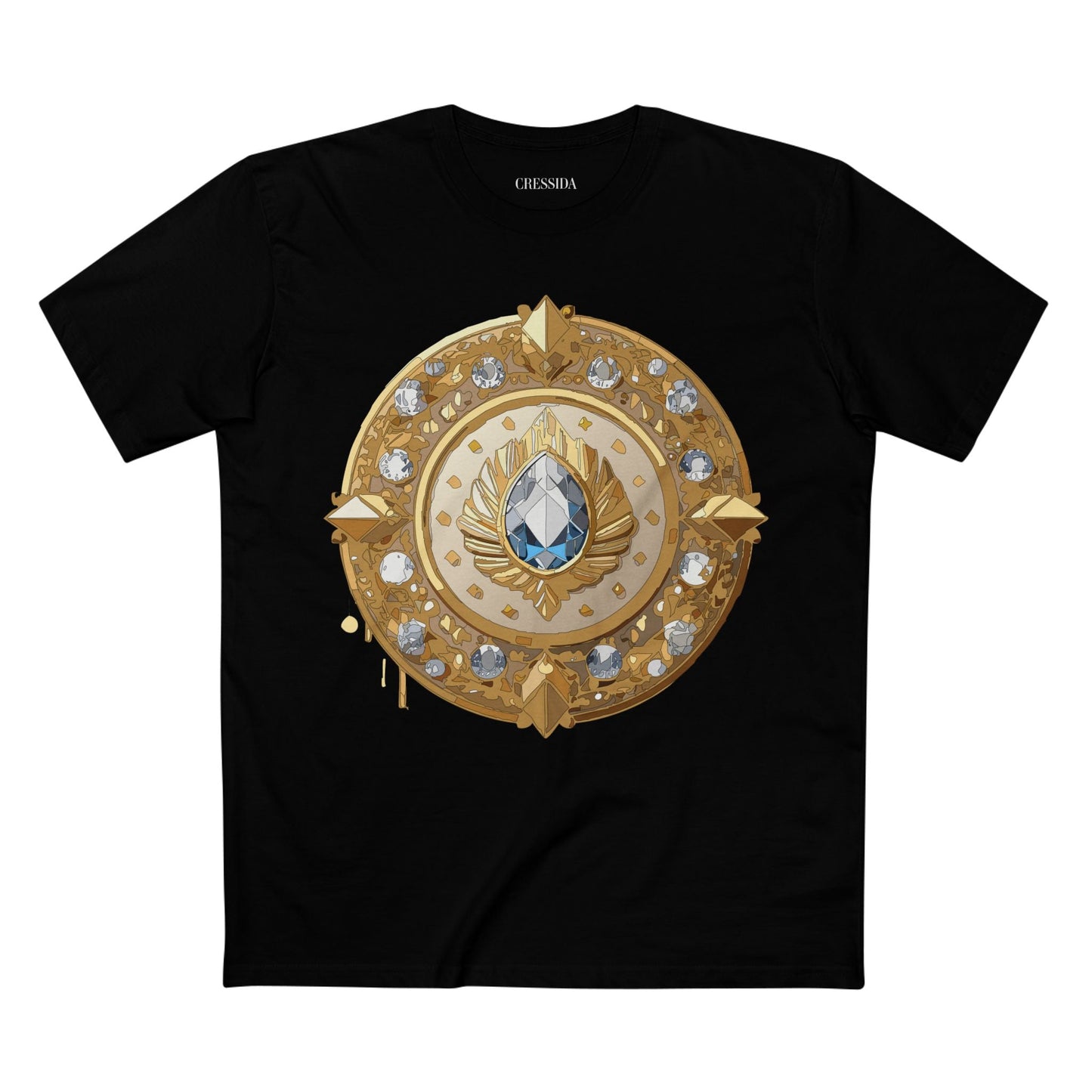 Medallion Graphic T-Shirt Unisex 100 Cotton With Gold Art Design Medal Tee 26