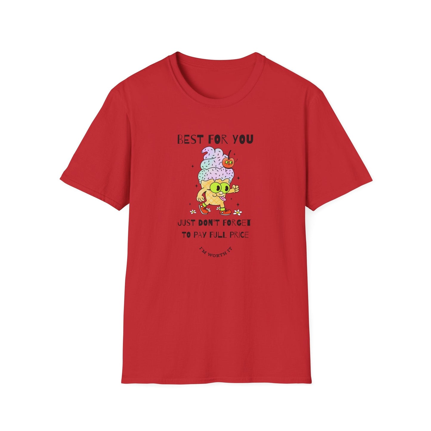 Funny Food T Shirts Unisex Softstyle Tee Cotton Gildan 64000 Short Sleeve Graphic Tee