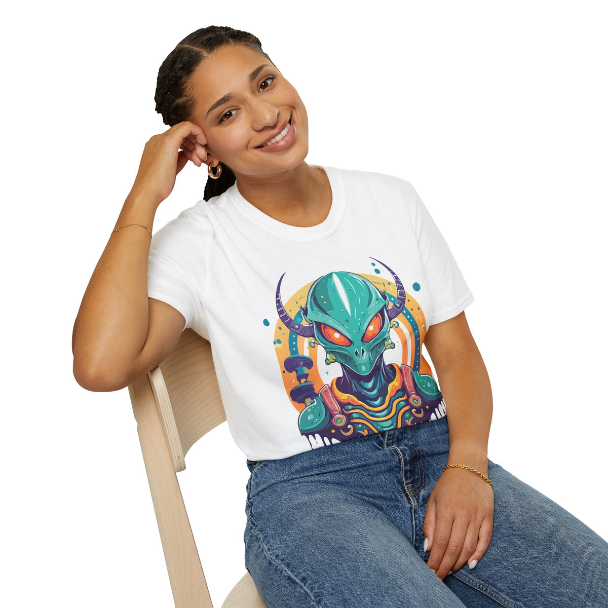 Alien Cosmos Graphic Tee Gildan Unisex 100 Cotton Tee Shirt a9