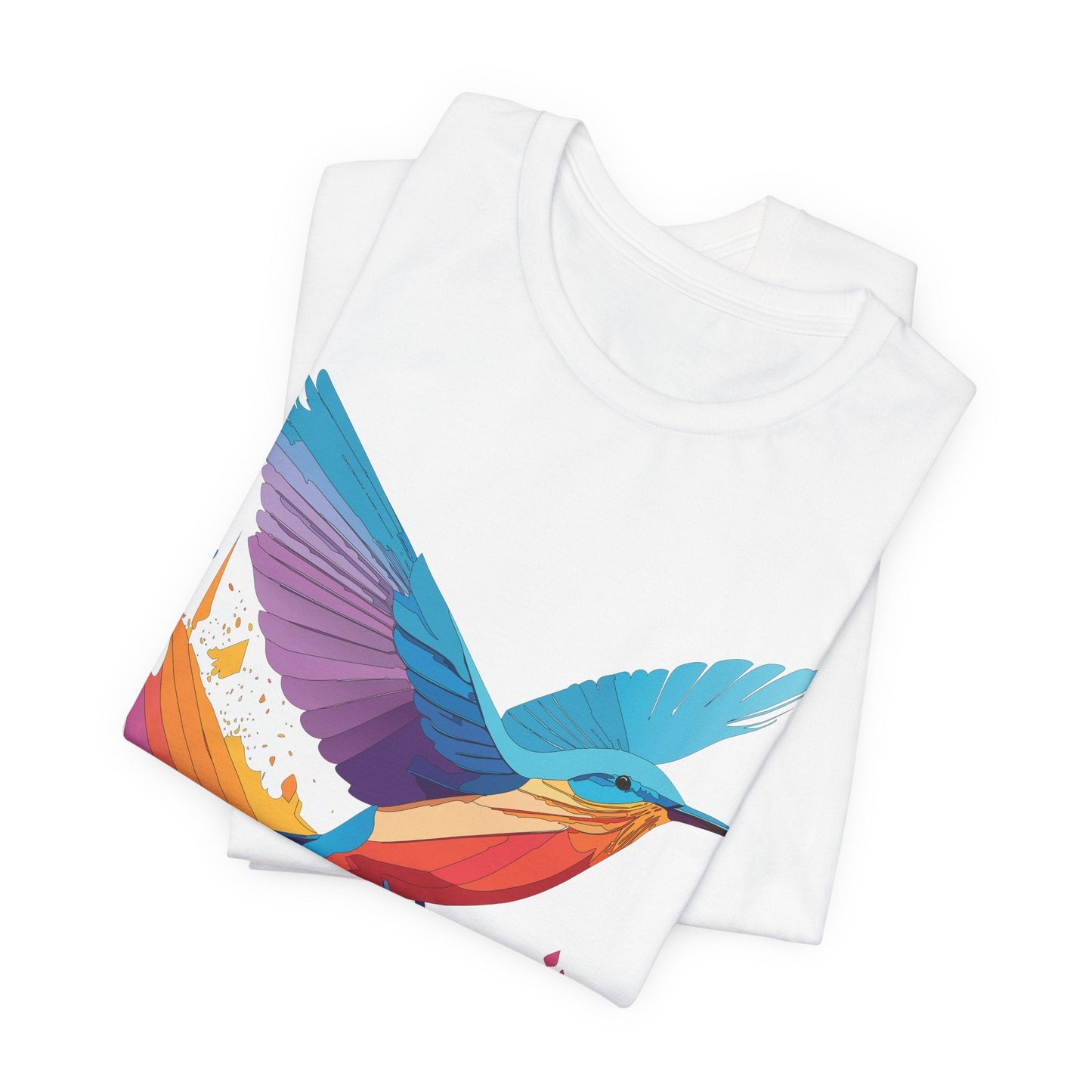 Unisex Animal Shirt Art Design Tee With Wild Animals Print Soft Comfortable Short Sleeve Tee