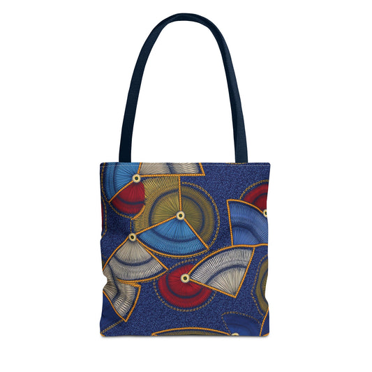 Denim Fabric Imitation Print Unisex Canvas Bag Poly Spun 3 Sizes Tote Bag 142