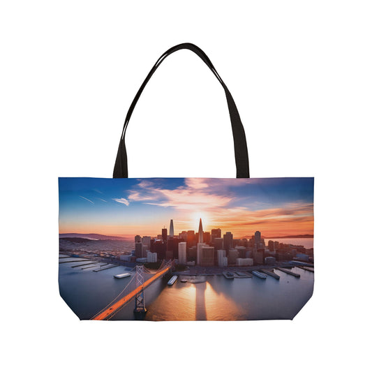 San Francisco Print Bag High-Quality 100% Spun Poly 24x13 Canvas Art Bag C-12