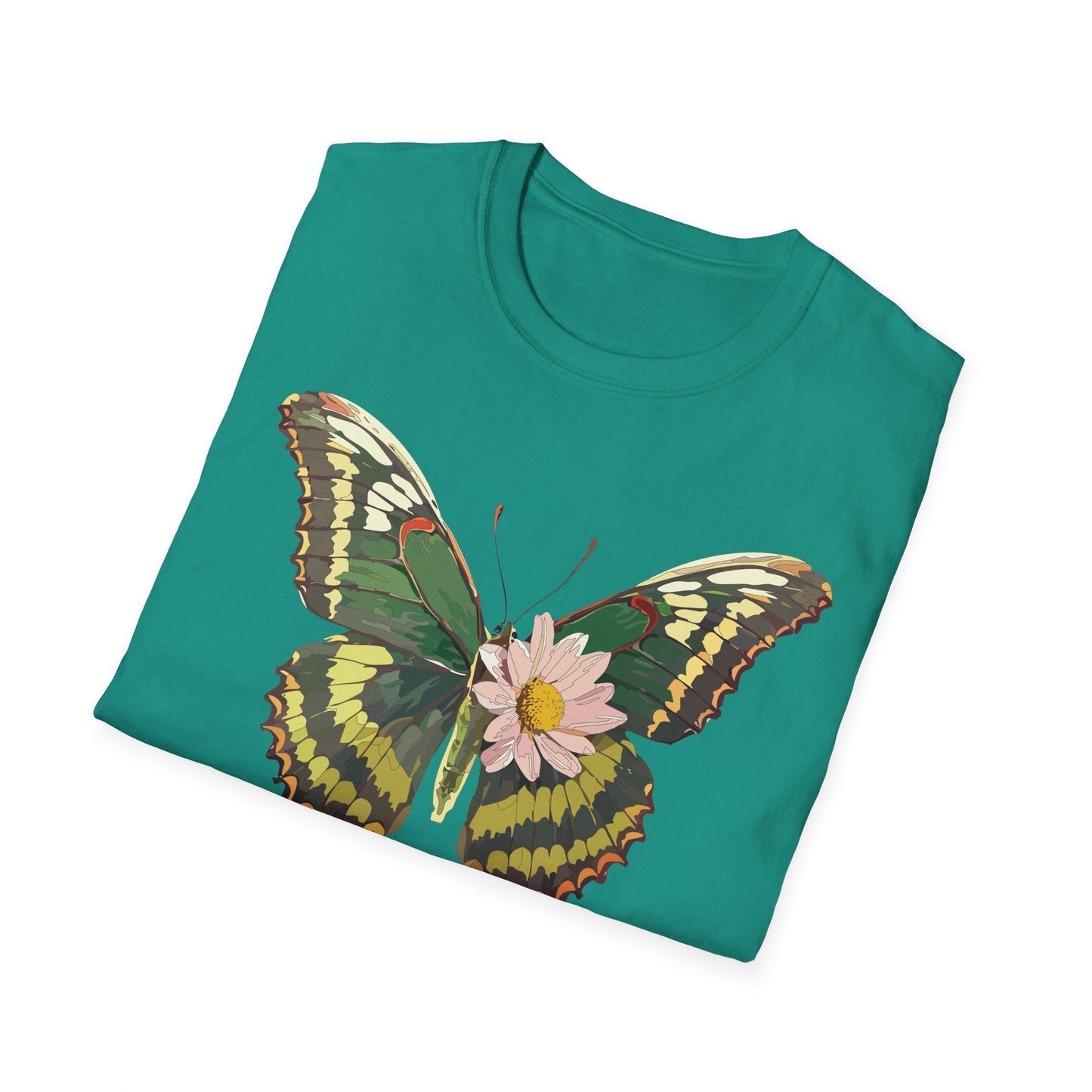 Butterfly Shirt Unisex Monarch Butterfly Tee Gildan Softstyle 64000 100% Ring Spun Cotton