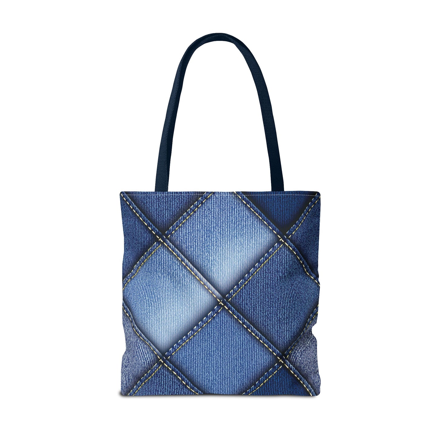 Denim Fabric Imitation Print Unisex Canvas Bag Poly Spun 3 Sizes Tote Bag 101