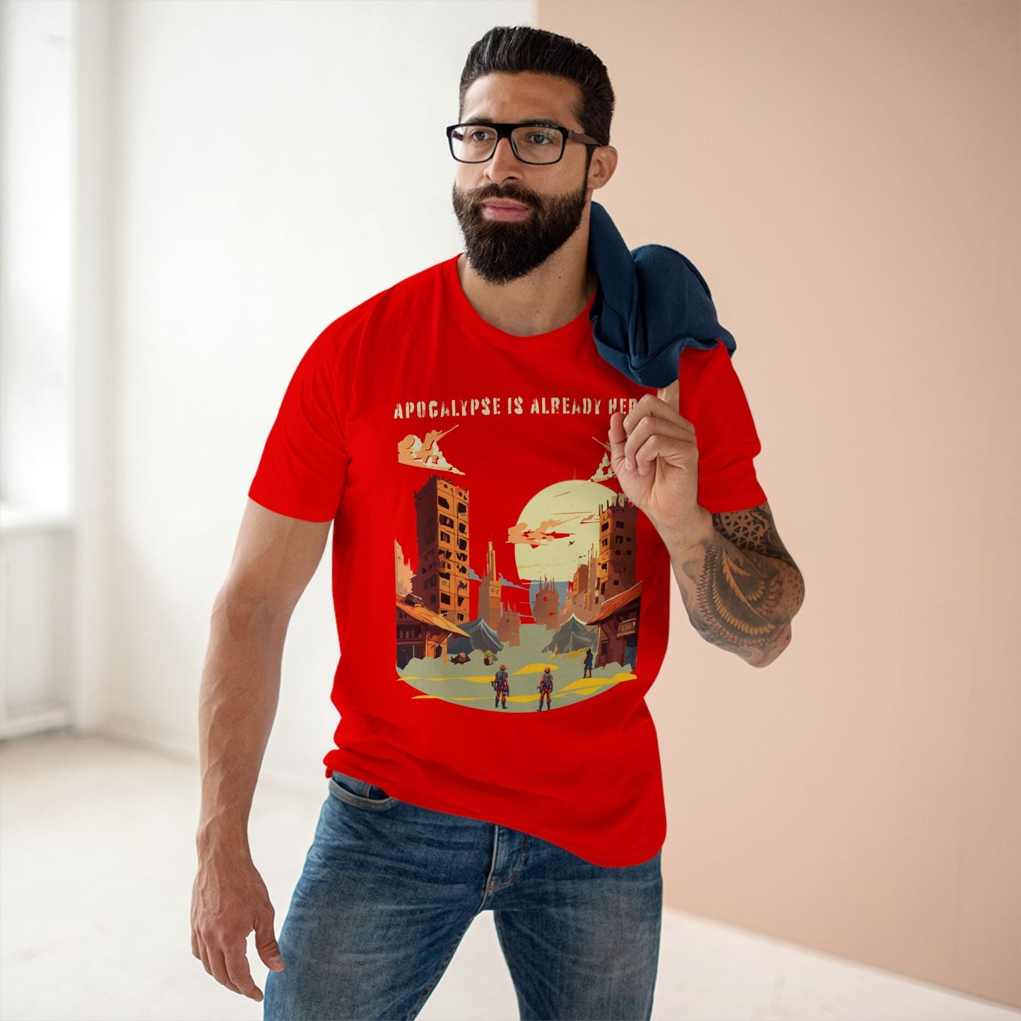 Unisex Premium Cotton Staple Tee With Original Art Design From Retro2Nova Art Collection