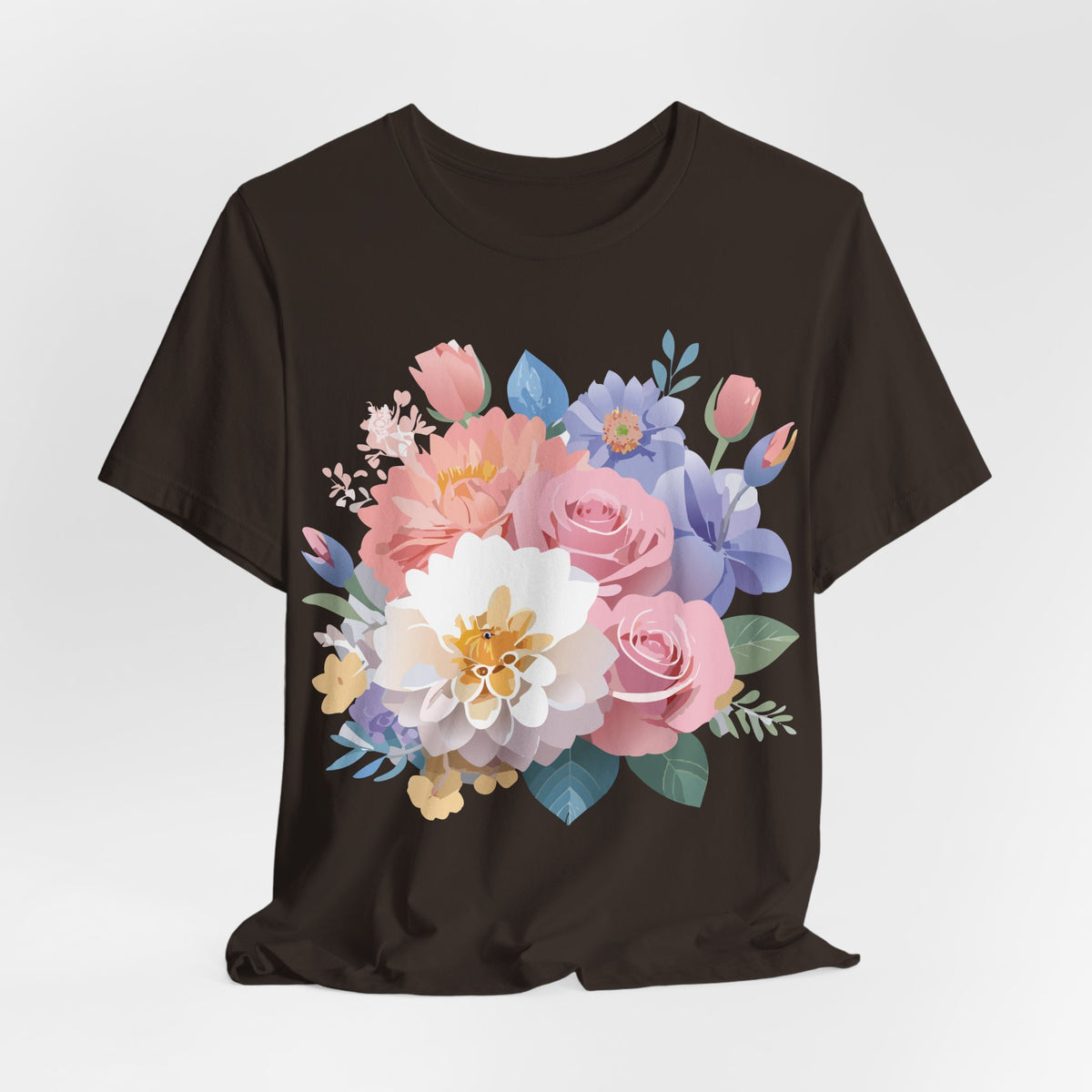 Floral Graphic Tee Shirt - Bella+Canvas Unisex 100 Cotton 29