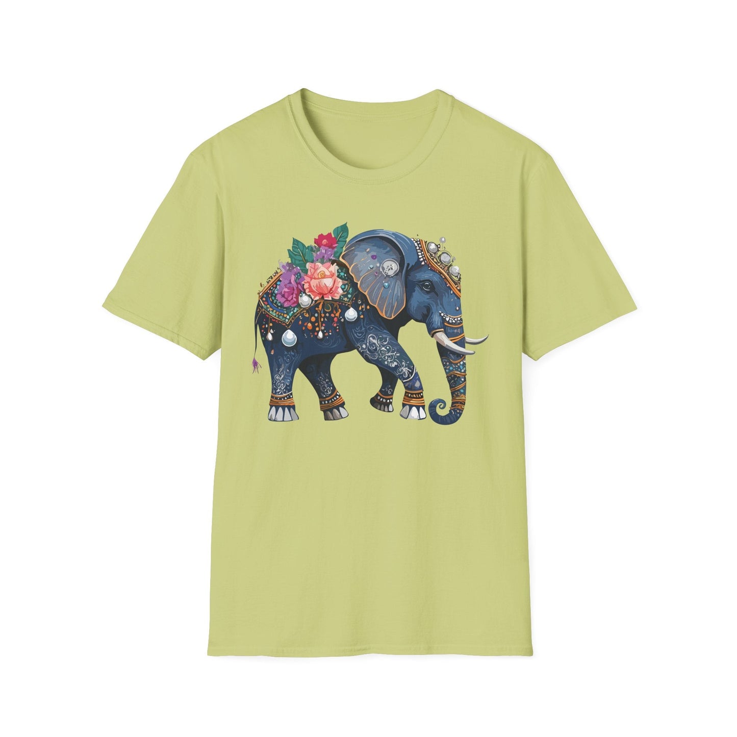 Elephant T Shirt Unisex Softstyle Tee Gildan 64000 100 Percent Cotton Comfort Everyday