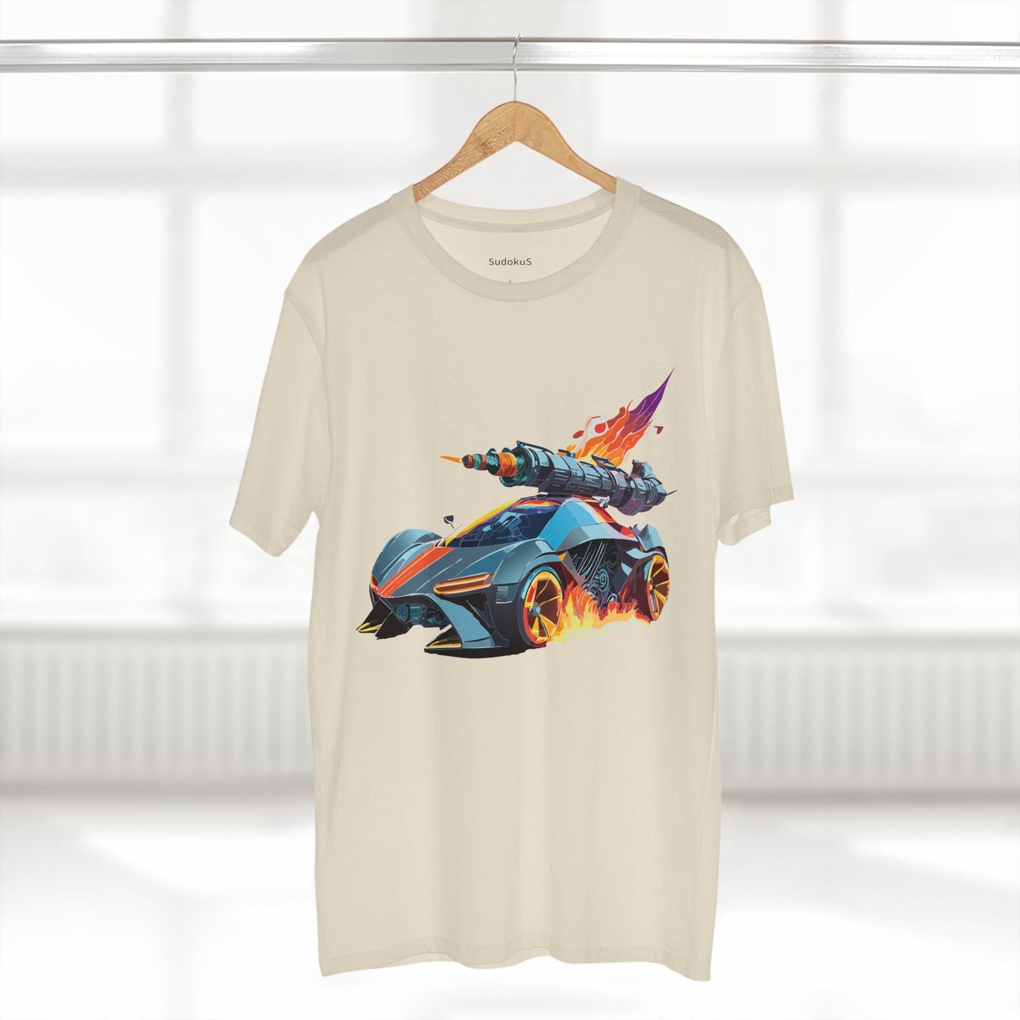 Car Graphic Unisex 100 Cotton Staple Tee 17