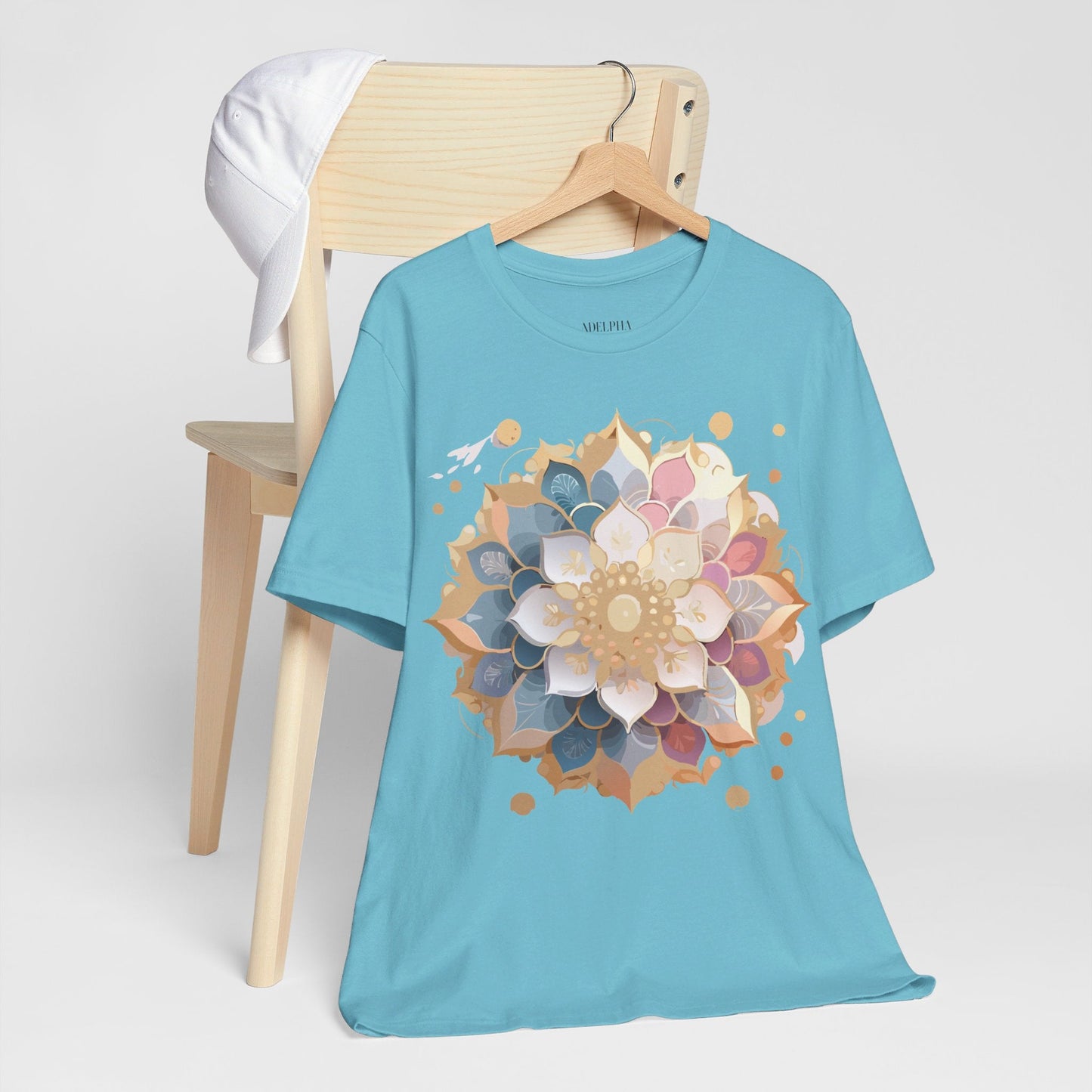 Mandala Graphic Tee For Men And Women By Adelpha Unisex Short Sleeve Art Design Shirt