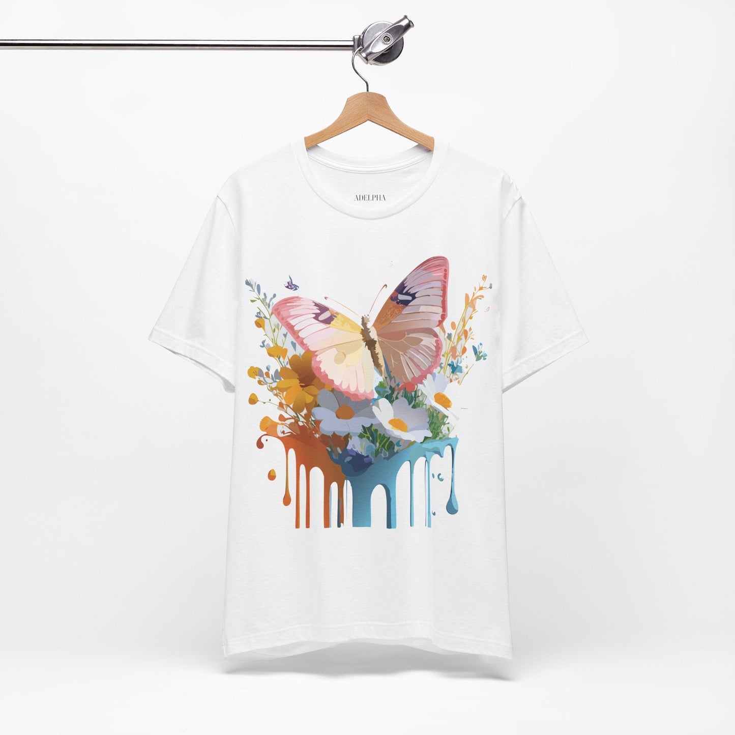 Butterfly Graphic Tee Unisex Short Sleeve Art Design By Adelpha