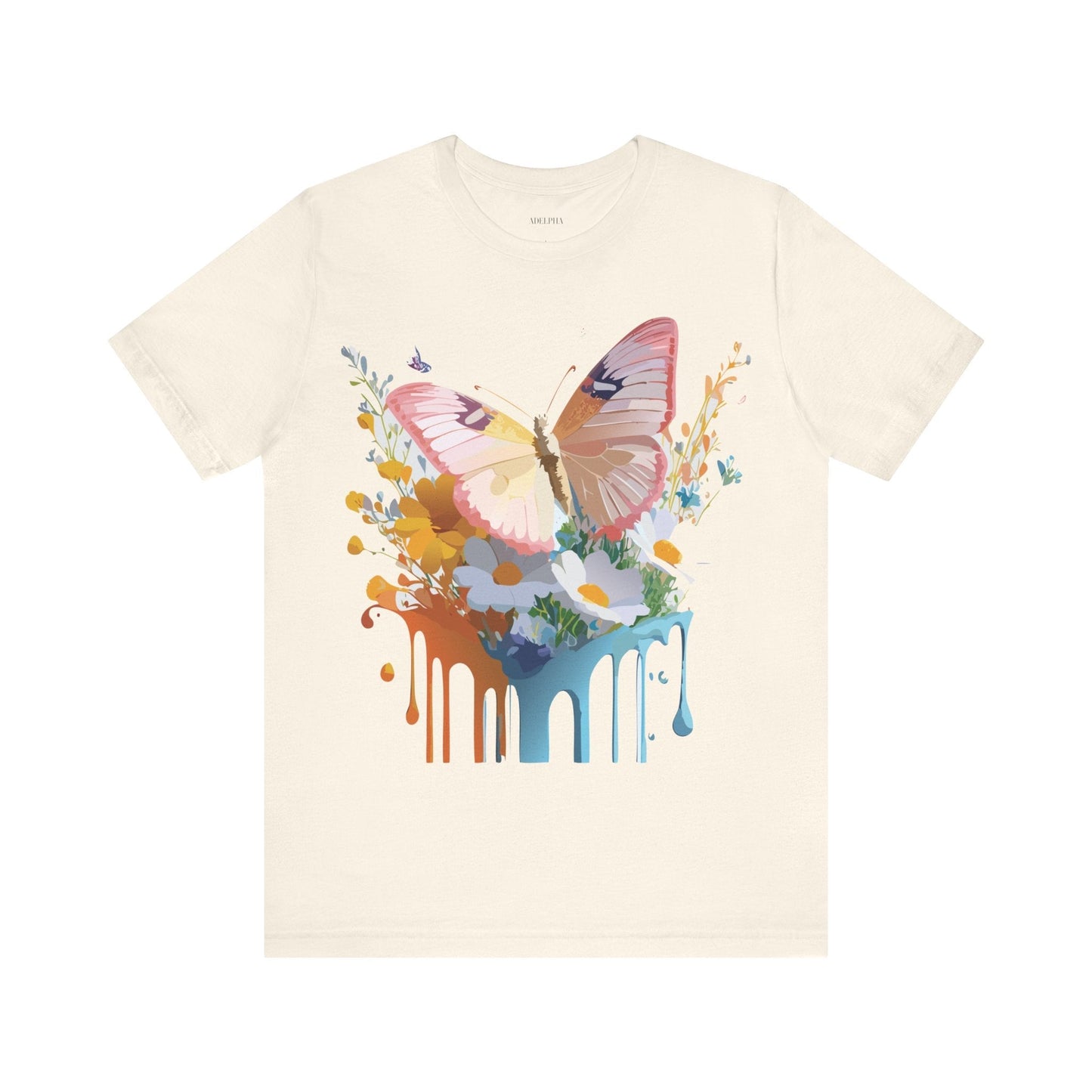 Butterfly Graphic Tee Unisex Short Sleeve Art Design By Adelpha
