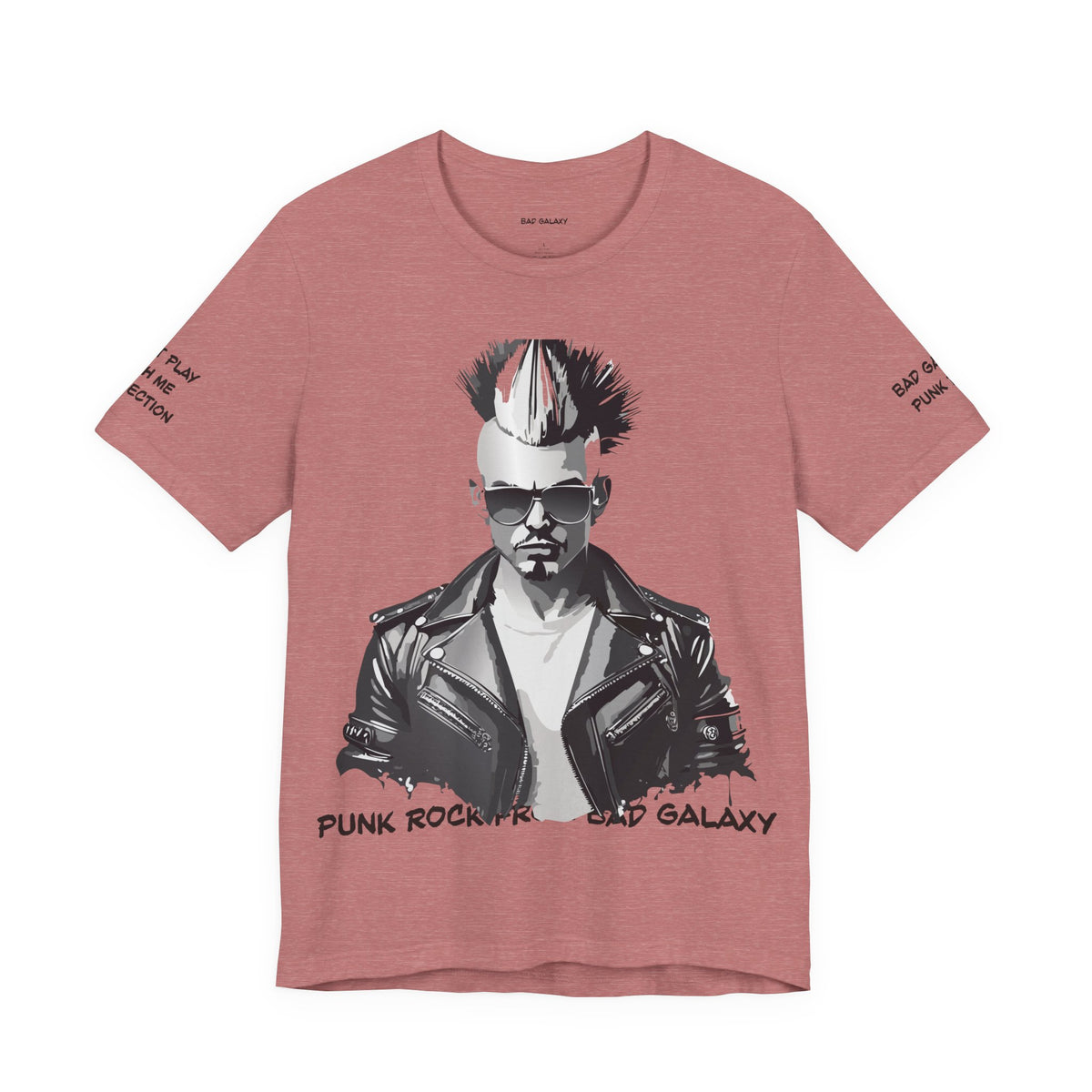 Punk Rock Graphic Unisex Cotton Bella+Canvas Tee with Art Design b34