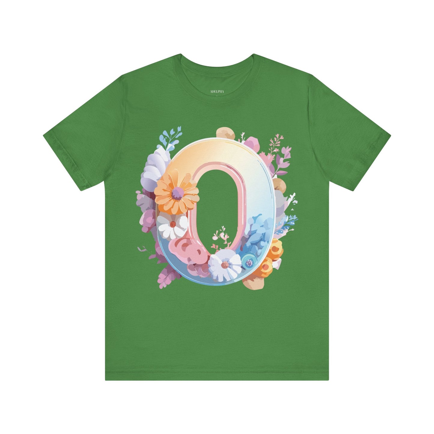 Letter O Shirt Unisex Graphic Tee Vintage Inspired Artwork By Adelpha Premium Short Sleeve