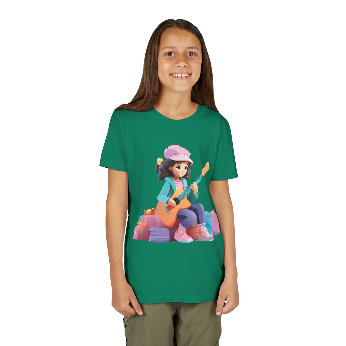 Camiseta gráfica de músico juvenil: perfecta para pequeños artistas y amantes de la música (de 9 a 14 años)