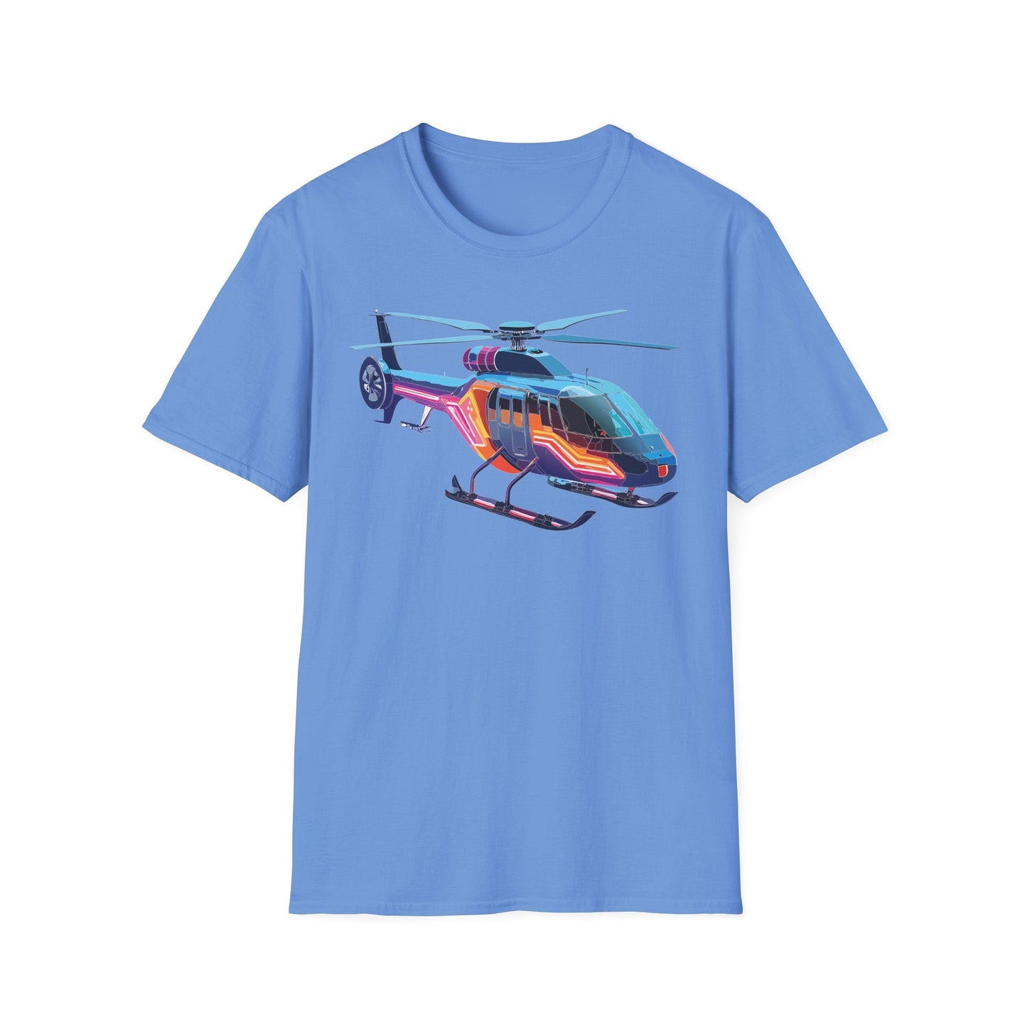 Chopper Helicopter T Shirt Unisex Softstyle 100 Percent Ring Spun Cotton Premium Tee
