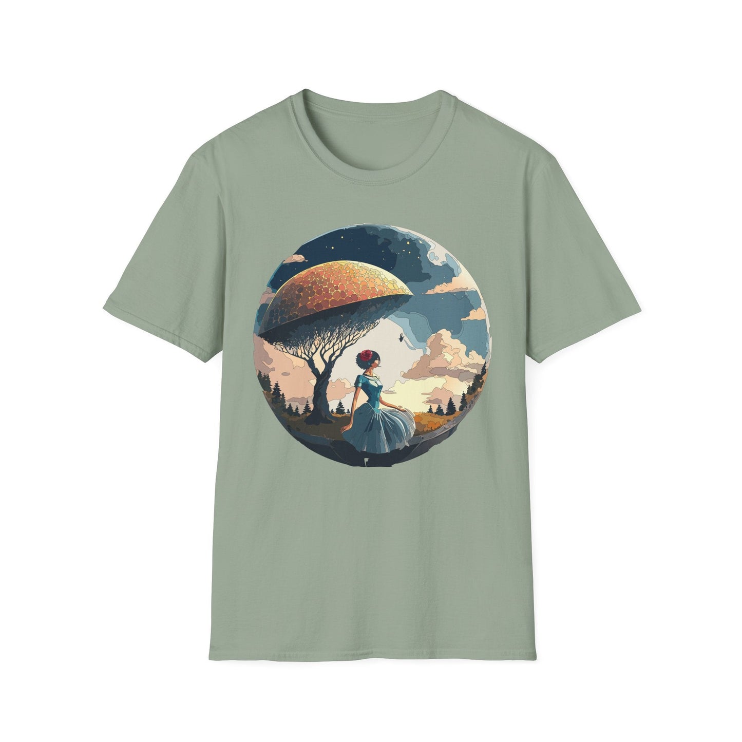 Womens Ladies Graphic T Shirts Art Design Shirt Gildan Softstyle 64000 Unisex Tee