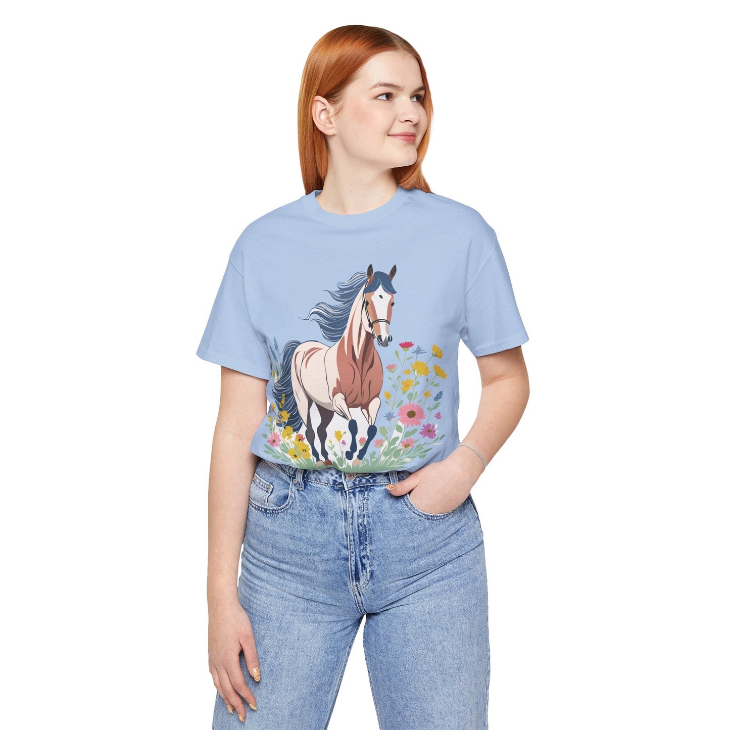 Horse Graphic Unisex 100 Cotton Vintage Animal Art T-Shirt 11