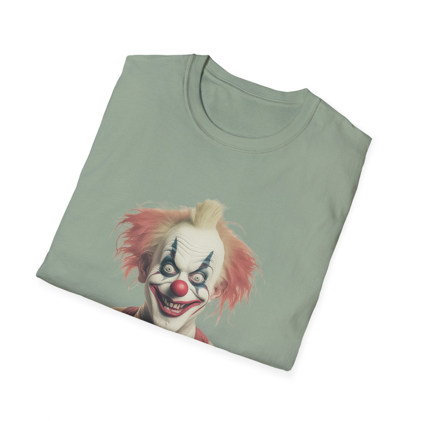 Clown Shirt Circus Tee Gildan Softstyle 64000 One Hundred Percent Ring Spun Cotton Lightweight