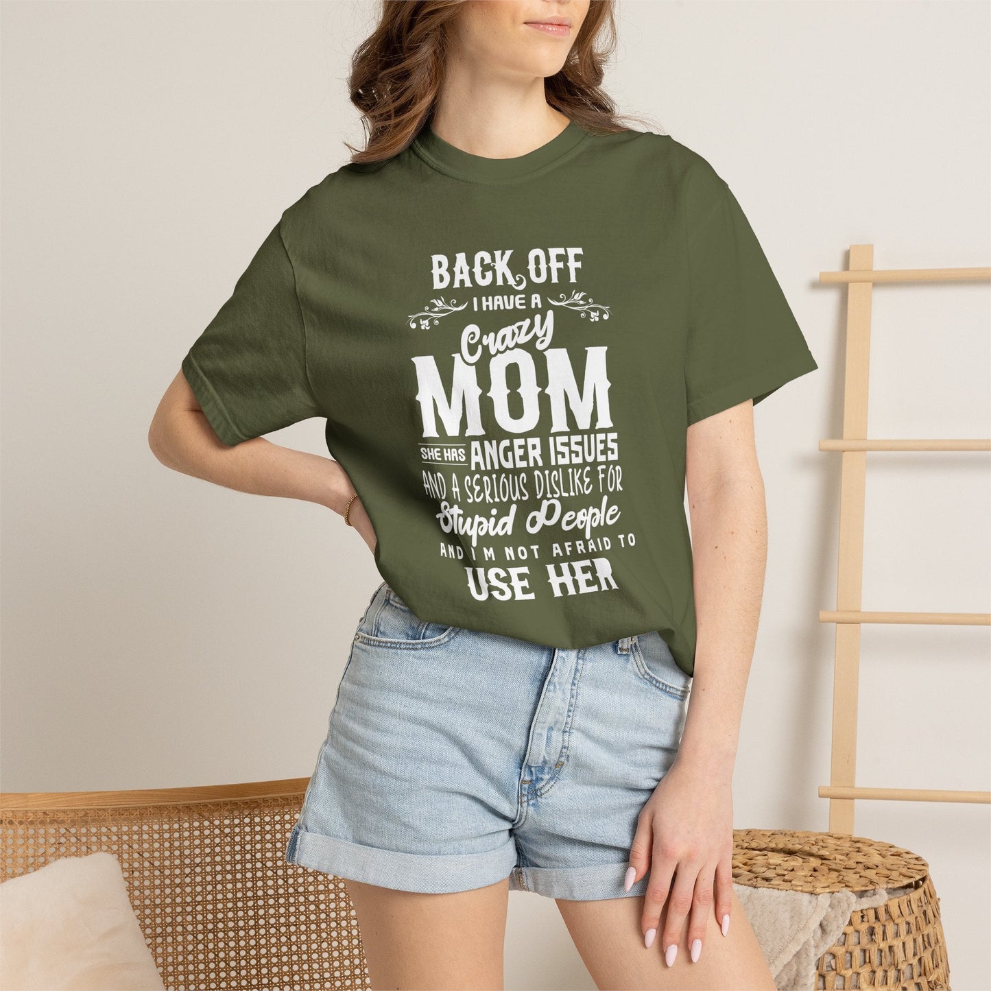 Mom T-shirt Mother's Day Mama Tee Unisex Comfort Colors Garment-Dyed Cotton h34
