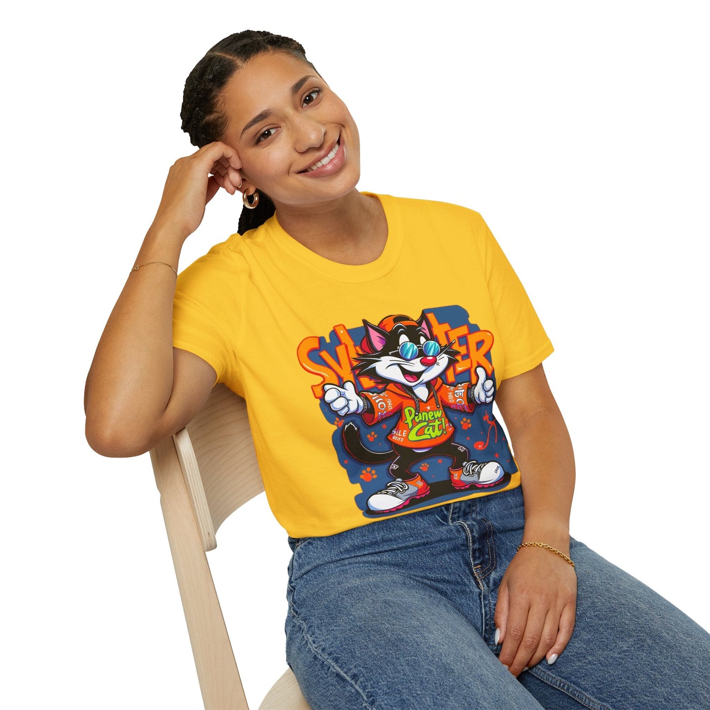 Funny Cartoon Animals Tee Shirt Unisex Gildan Softstyle 64000 Graphic Cartoon Tee