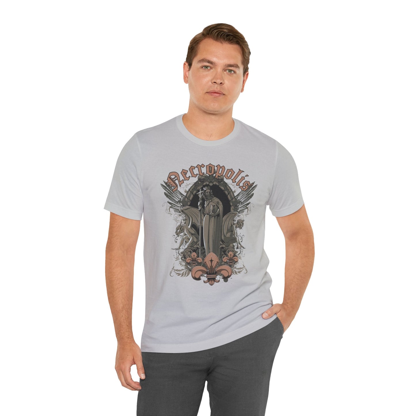 Gothic Skull Graphic Unisex Cotton T-Shirt r7