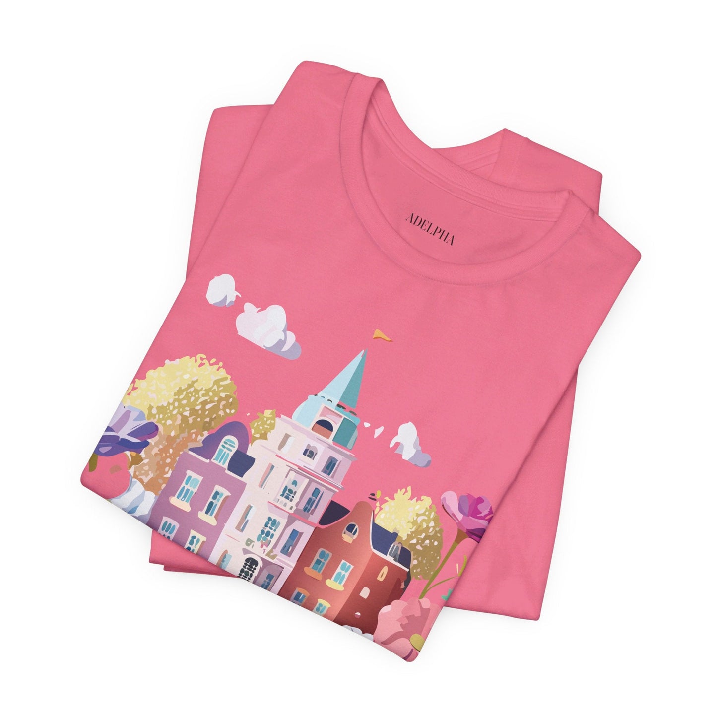 Amsterdam Tourist Shirt Graphic Tee Unisex Vintage Inspired Art Design by Adelpha Short Sleeve