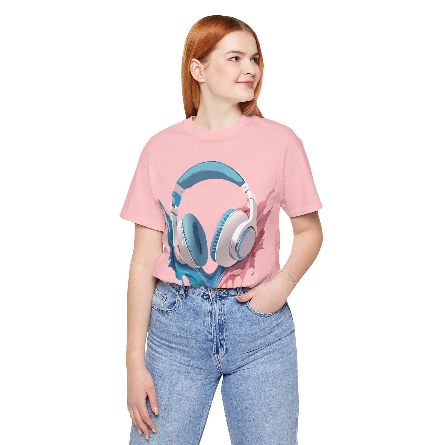 Music Graphic Unisex 100 Cotton Vintage Art with Musical Elements Tee 92
