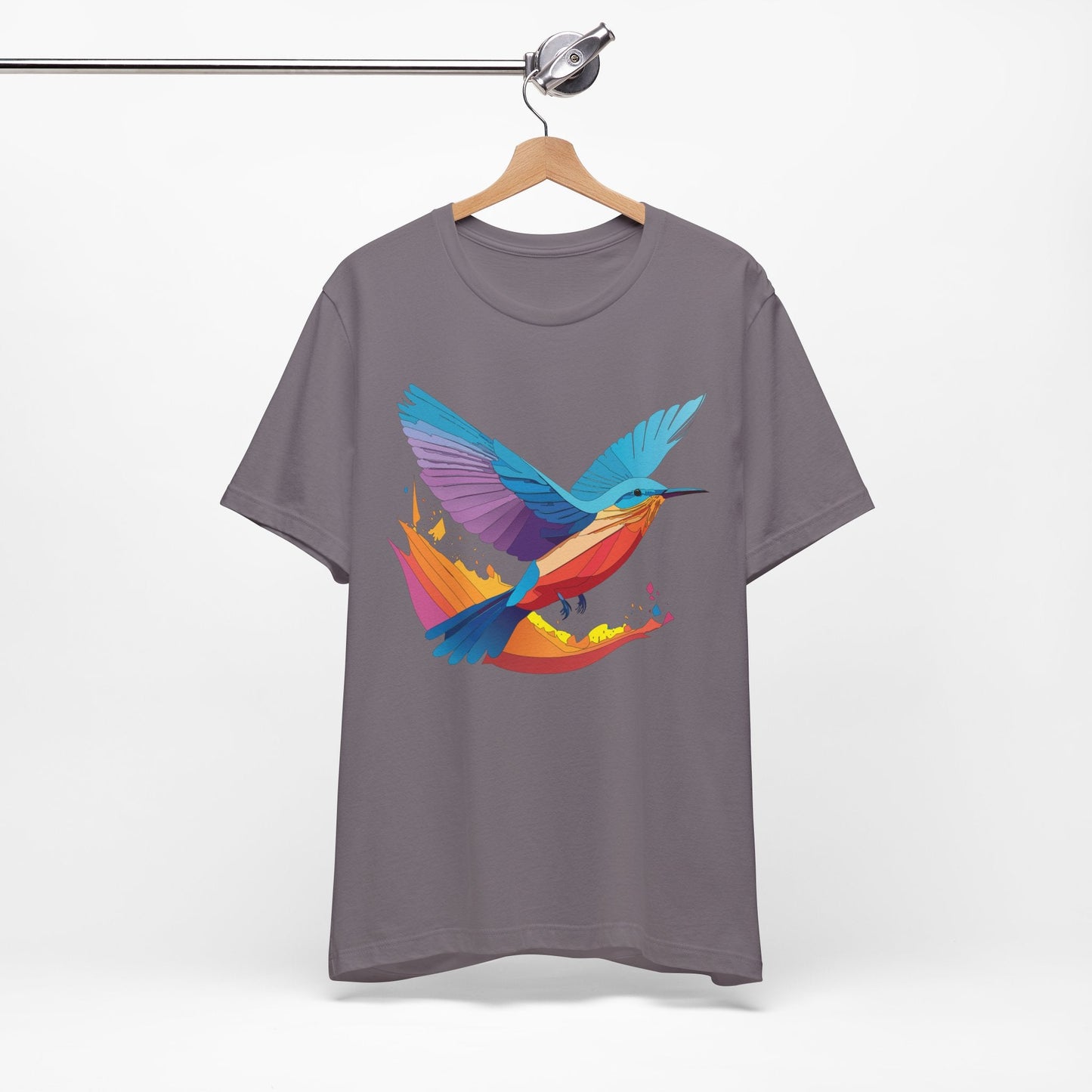 Unisex Animal Shirt Art Design Tee With Wild Animals Print Soft Comfortable Short Sleeve Tee